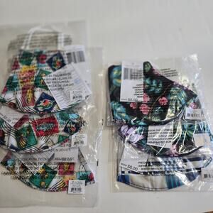 NIP Vera Bradley Cotton Face Mask SEVEN (7) Go Fish, Cuban Stamps, Vines Floral